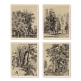 thumbnail image 2 of PixonSign Adhesive Wall Art Woodland Country Farmhouse Landscapes Posters, Set of 4 Classic Vintage Countryside Canvas Prints, Retro Master Artist Prints Wall Décor for Home Decor - 11"x14", 2 of 5