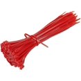 thumbnail image 1 of Lote de 100 bridas para cables. Rojas. 200 mm x 2,5 mm. Manguera de plástico de alta calidad., 1 of 5