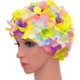 thumbnail image 1 of Women's Retro Floral Swim Cap, 1 of 4