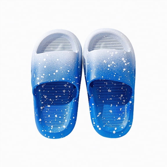 kpoplk Toddler Boys Girls Slippers Cute Bear Home Slippers Indoor Slippers for Toddle Kids Boys Girls(Blue,2.5)
