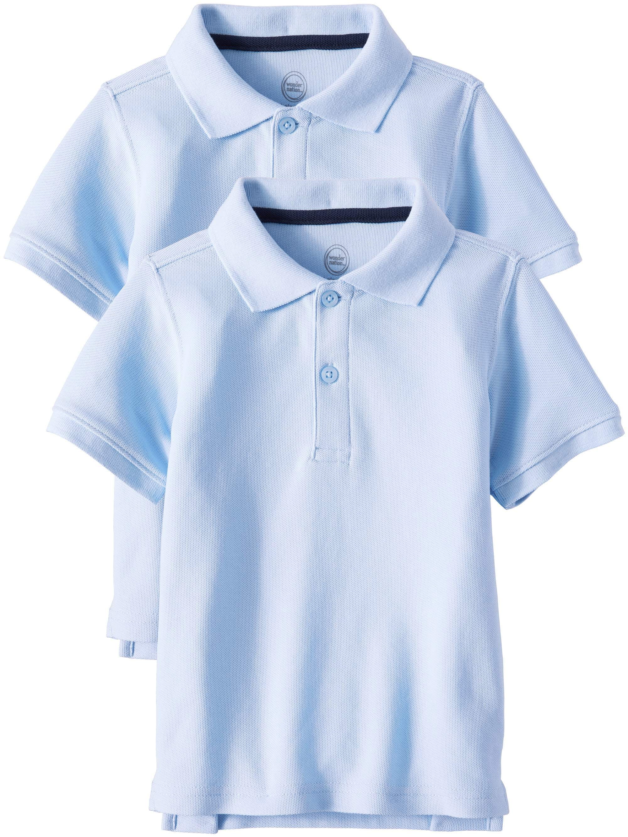 NEW /"WONDER NATION/" TODDLER BOYS SHORT SLEEVE POLO SHIRT GREY SIZE 2T