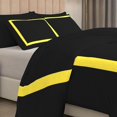 thumbnail image 5 of DNG Creations 1 Piece Full Black And Yellow Border Line Pattern Duvet Cover - 100% Egyptian Cotton, 800 Thread Count ( California King ), 5 of 5