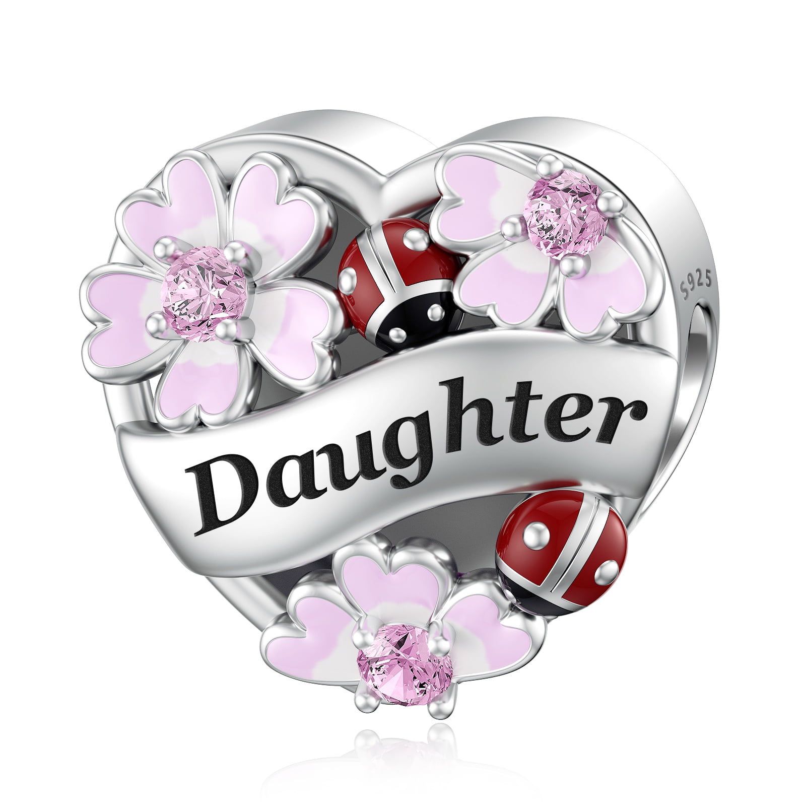JIAYIQI Daughter Charms for Charms Bracelet Gifts for Daughter from Mom