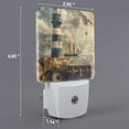 thumbnail image 2 of Rocae Vintage Nautical Lighthouse for 0.5W Plug in Night Light, Dusk to Dawn, Bright Nightlight Auto-On/Off-EU, 2 of 7
