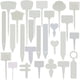 thumbnail image 2 of High Quality Variety White Plastic Garden Plant Tags Re-Usable Waterproof Planting Label Nursery Flower Nursery Potted Stakes He Qiyong unisex, 2 of 2