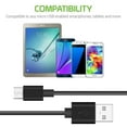 thumbnail image 5 of Cellet Durable Flexible Fast Charging Data Sync Micro USB Cable (3.3 feet/1M) and Atom Cloth for Alcatel TCL LX, 5 of 7
