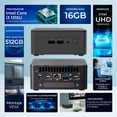 thumbnail image 2 of Computadora de Escritorio Mini PC ASUS NUC 13 PRO Intel Core i3 1315U 16GB DDR4 SSD 512GB W11H-T WiFi 6E BT 5.3 CNUC13P-Ci316512 Estudio y multitarea, 2 of 5