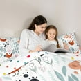 thumbnail image 5 of Homewish Kawaii Chicken 3-Piece Full Size Comforter Sets for Child Boys Girls,Chic Floral Flower Bedding Comforter Set,Cartoon Animal Lightweight Bedding Sets,Super Cozy Room Decor,Reversible, 5 of 8