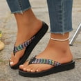 thumbnail image 3 of Women's Arch Support Flip Flops Comfortable Casual Summer Beach Thong Sandals,37, 3 of 8