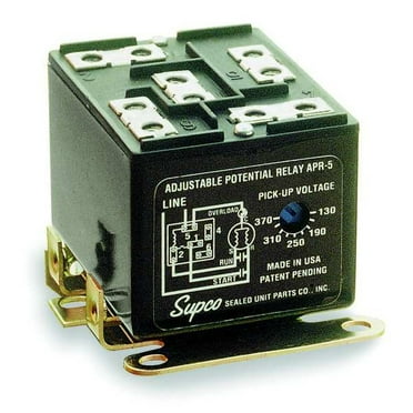 Supco Potential Relay, SPST, 270V AC Coil APR5
