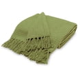 thumbnail image 2 of Luxurious Cozy Soft All Season Cotton Waffle Weave Throw Blanket with Fringes - 70x50 Inches, 2 of 3