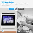 thumbnail image 4 of Lavaplatos portátil Euker Countertop con depósito de agua de 5 litros, color blanco, 4 of 7