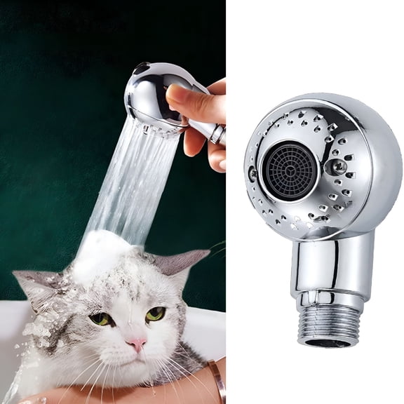 ACDANC Dog Shower Attachment - High-Pressure 2-Mode Handheld Sprayer with Universal Hose Interface for Small Medium Large Pets: Puppies Cats Kittens- Ideal for Bathing Massaging Grooming