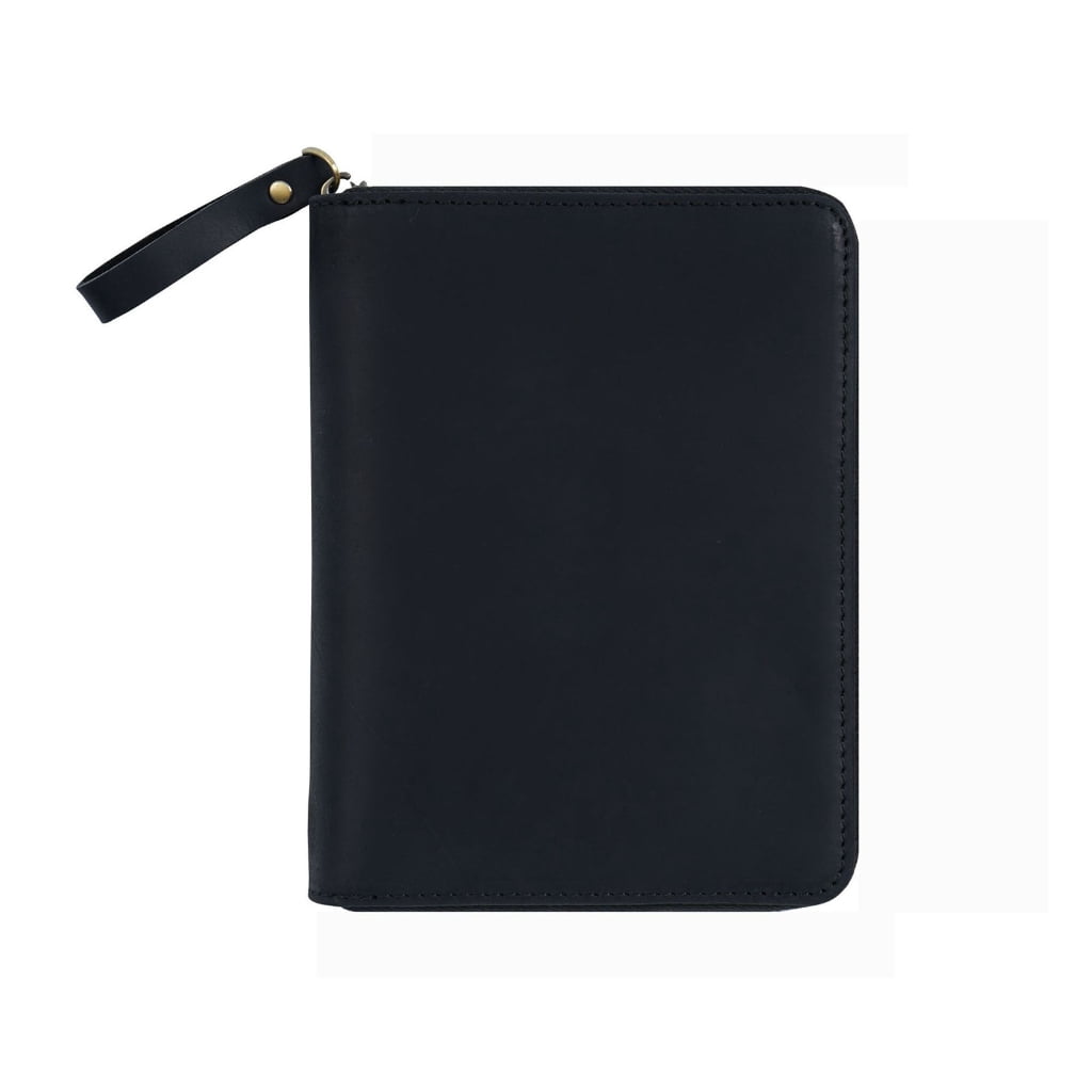 Zippered Leather Cover for 3.5x5.5Inch Pocket Journal Notebook Field Notebook