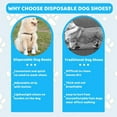 NGHnuifg " For Your Pup Disposable Dog Boots With Adjustable Self
