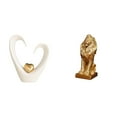 thumbnail image 1 of Figura de escritorio,Escultura de corazón para escritorio,oficina,decoración del hogar,Figura de león,Estante con estatua de león para escritorio,oficina,decoración del hogar,Figura, 1 of 8