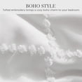thumbnail image 4 of U by Bedsure Queen Comforter Set, Boho Tufted Shabby Chic Bedding Comforter Set, 3 Pieces Farmhouse Bed Set for All Seasons, White Bedding Set with 2 Pillow Shams, 4 of 7