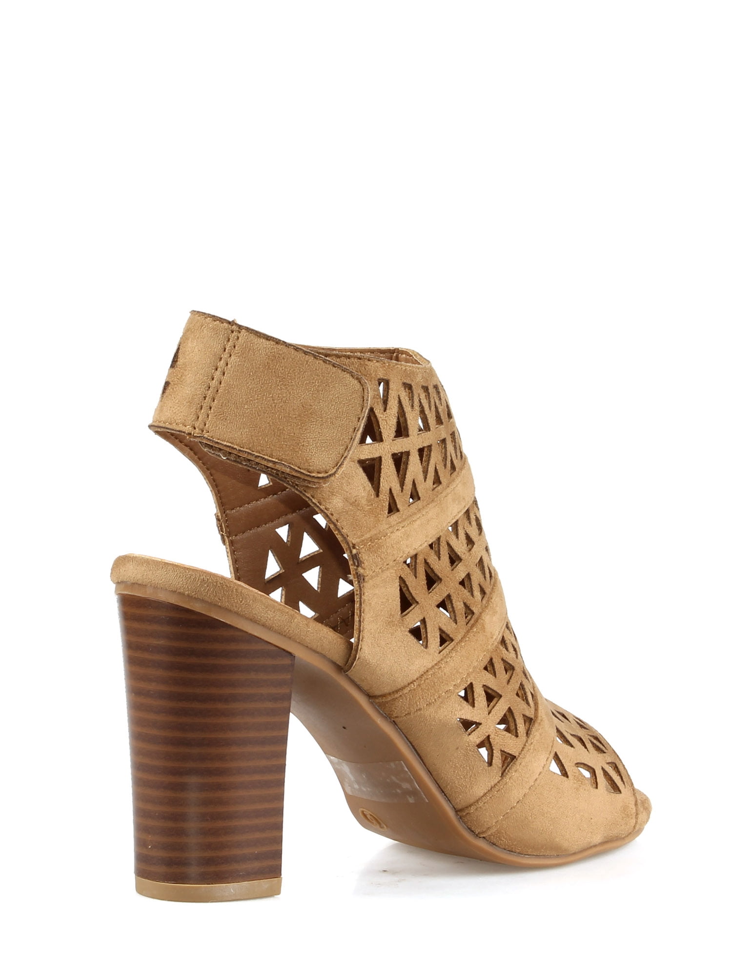 Nature Breeze Hush-03 Women's Open Toe Sling Back Sandal in Beige
