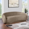 thumbnail image 2 of Meridian Furniture Emery Taupe Velvet Sofa, 2 of 9