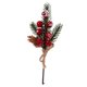thumbnail image 1 of ColoMX Cono de pino artificial decorativo y tallos de bayas Selección de cono de pino navideño para adornos de árbol de Navidad Guirnalda de Navidad DIY Decoración de corona, 1 of 7