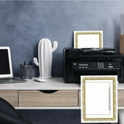 Gold Spiral Laser & Inkjet Certificate Border Paper, 25 Sheets
