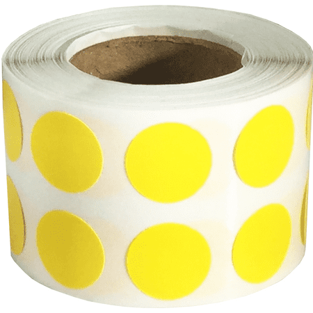 Removable Color Coding Dot Labels 1/2 Inch 1,000 Adhesive Stickers,