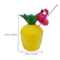 thumbnail image 2 of EeaseMX 6 juegos de vasos de plástico con forma de piña y coco para agua, recuerdo de fiesta (color aleatorio), 2 of 7