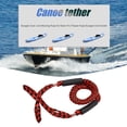 thumbnail image 5 of Línea De Muelle Bungee Cuerda de amarre para kayak marino, cuerda elástica para barco, línea de muelle, cuerda de anclaje (rojo y negro), 5 of 5