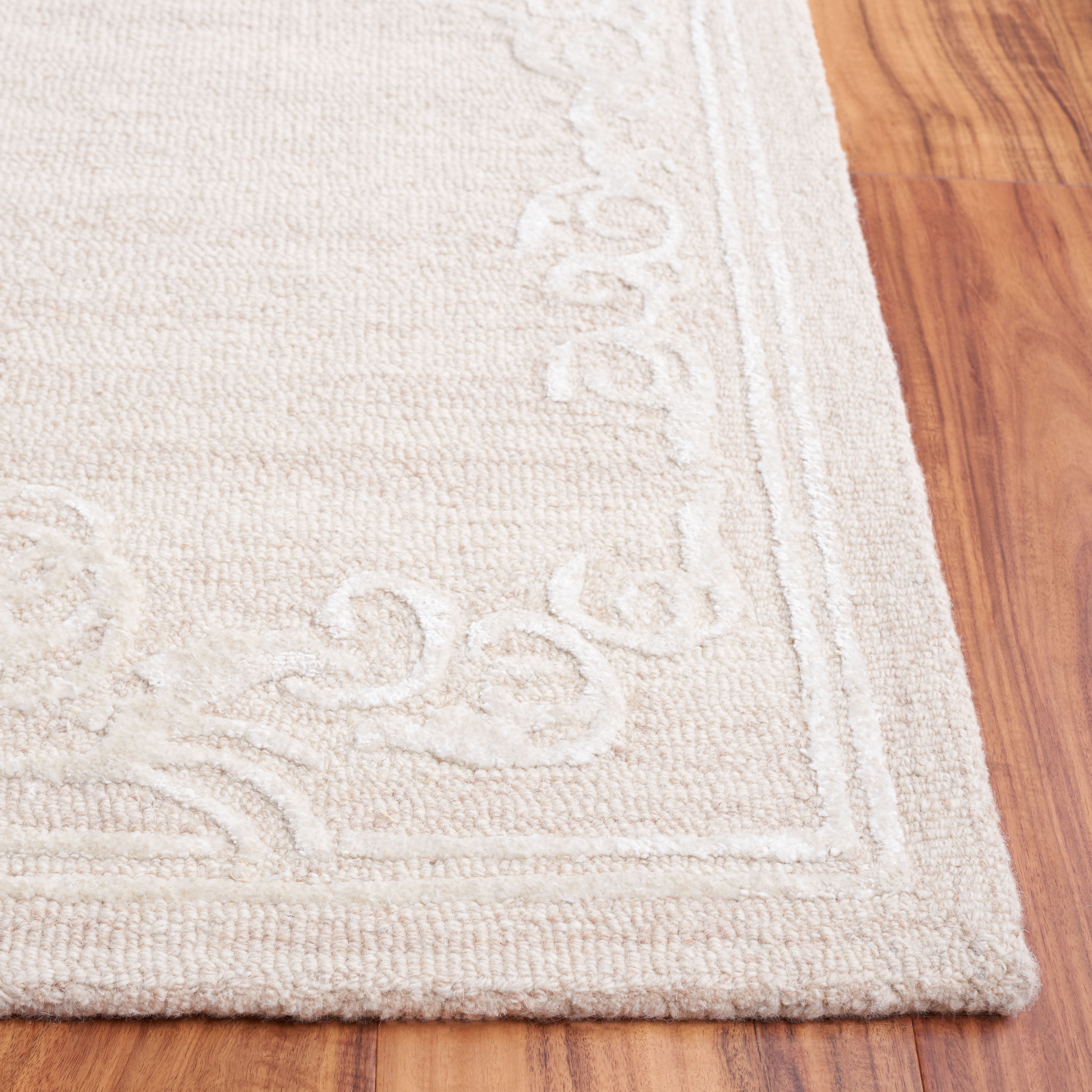 SAFAVIEH Glamour Euler Abstract Runner Rug, Light Brown/Ivory, 2'3" x 8'