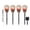 I, variant on Halloween Ground Stake Skull Yard Decoration, 3-Pack Plastic Skeleton Ornaments, Weather-Resistant Prop for Graveyard Party Scene