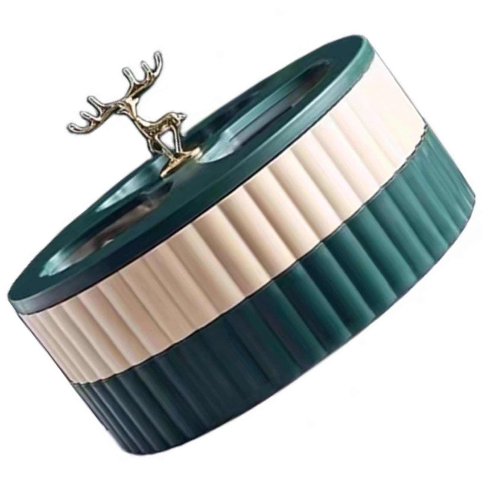 HElectQRIN Double Layers Dry Fruit Candy Box Elk Dried Fruit Box