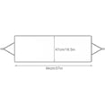 thumbnail image 5 of 2 x Cubierta de aire acondicionado para unidad exterior - Cubierta de aire acondicionado impermeable - Cubierta de protección superior para aire acondicionado exterior Sol,94*47cm, 5 of 5