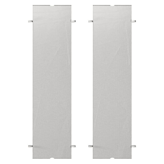 Pergola Replacement Canopy 2-Piece Set, 10x10ft - UV Protection Shade Cover, Easy Install - Light Gray