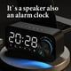 thumbnail image 4 of Radio Digital Reloj Despertador Altavoz Espejo Pantalla LED Reloj Despertador Dual 50 Batería Grande Diseño Elegante con Música de Tarjeta TF, 4 of 8