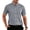 Gray, variant on OIOLOYJM Mens Dress Shirt Regular Fit Stand Collar Stretch Short Sleeve Button Down Business Work Shirts Lightweight Breathable Foldable Outdoor Office Outfits White L