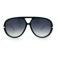 thumbnail image 5 of Iconic 80s Oversized Round Racer Metal Arm Plastic Sunglasses Black - Smoke, 5 of 8