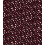 44 x 36 Valentine Tiny Hearts with Glitter Black Fabric Traditions 100% Cotton