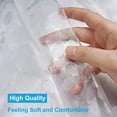 thumbnail image 4 of Asunby Clear Shower Curtain Liner,PEVA72*72, Plastic Bathroom Curtain Liners, Semi Transparent, Hotel Quality, Machine Washable with Magnets and Rustproof Grommets, 4 of 10