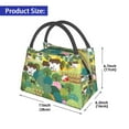 thumbnail image 3 of Vsdgher Garden Farm Print Insulated Reusable Bags with Sturdy Zipper and Handles, Foldable Totes for Hot or Cold Food Bring or Delivery, 3 of 8