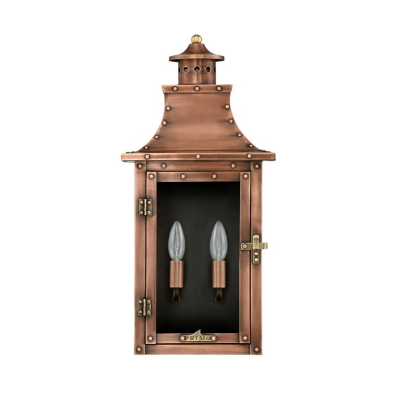 Primo Lanterns Rl-21Fe Royal 10" Wide 2 Light Outdoor Wall-Mounted Lantern In Electric