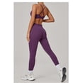 thumbnail image 4 of SKQIT Workout Sets for Women 2 Piece Twist Back Adjustable Straps Sports Bra High Waist Leggings Yoga Outfits Set, 4 of 7