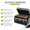 thumbnail image 7 of Artist Concepts Dual tip Alcohol Markers Vibrant Colors for art and coloring, Metal Case, 160 Count, 7 of 7