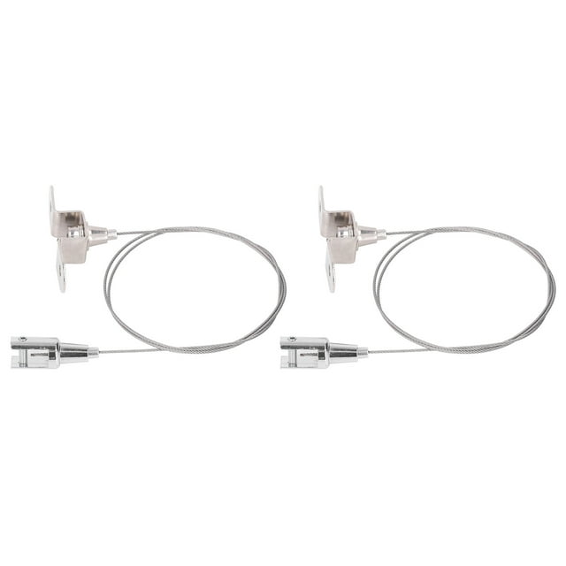 Cadre Photo Fil Suspendu, Corde Suspendue Galvanisée Réglable Antioxydante 90cm pour Lampes Expositions d'Art