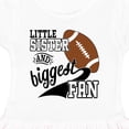 thumbnail image 3 of Inktastic Little Sister and Biggest Fan- Football Player Girls Toddler Dress, 3 of 4