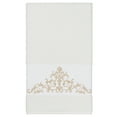 thumbnail image 2 of Authentic Hotel and Spa  White Turkish Cotton Scrollwork Embroidered Bath Towel, 2 of 3