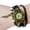 Black, variant on Women's VintageLeather Wrap Bracelet Watch Leaf Charm Pendant Analog Quartz for Ladies Boho Jewelry Gift