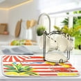 thumbnail image 5 of Yayeee Dish Drying Mat for Kitchen Counter 16"x18" Microfiber Absorbent Pad, Striped Lemon, 5 of 7