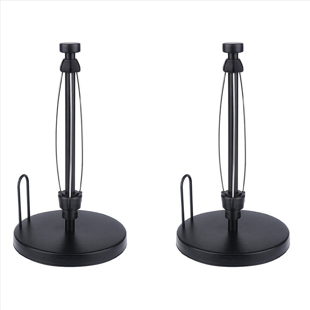 2X Soporte para Toallas de Papel para Encimera, Soporte para Toallas de Papel con de Trinquete para Cocina, BañO, Negro