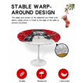 thumbnail image 2 of Round Tablecloth with Elastic Christmas Winter Snowflake Snowman Red Robin Bird Waterproof Table Cover Wipeable Fitted Table Cloths for 45"-54" Round Tables Dining Kitchen Indoor Outdoor Use, 2 of 6
