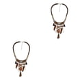 thumbnail image 2 of maskred Collier de Déclaration Bohème Choker Turquoise Exquis Marron 45 + 8cm 2Set, 2 of 6